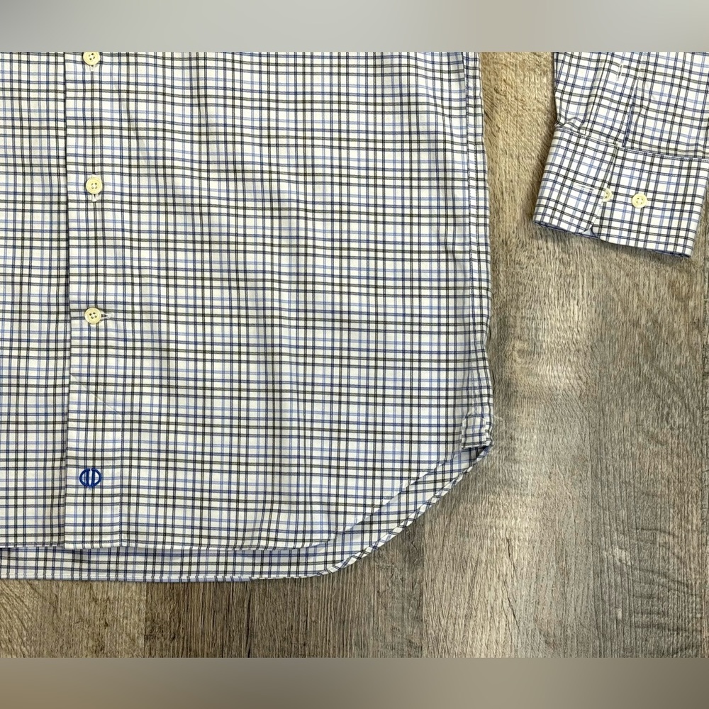 David Donahue 💎 Men’s Long Sleeve Dress Shirt Size 15 1/2  32/33 - Picture 12 of 14